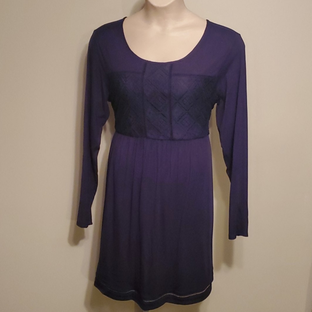 Navy jersey dress
